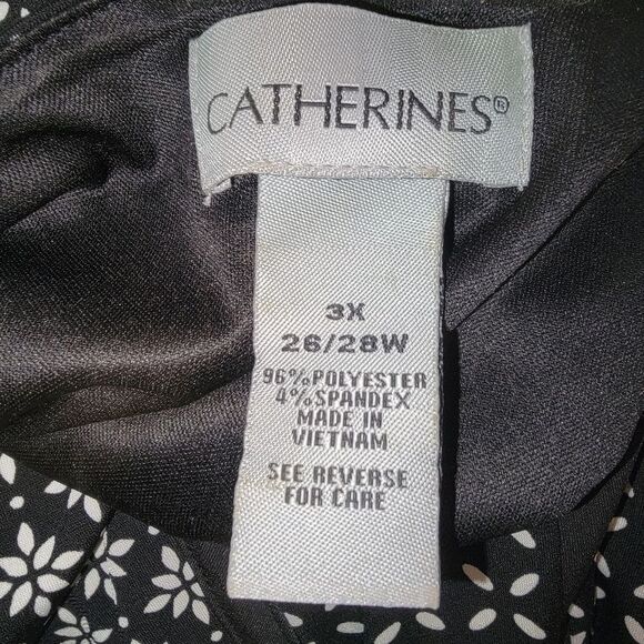 Catherines floral stretch jersey sleeveless maxi dress 3x (26-28w) - Picture 6 of 6